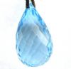 Blue Topaz-17X11.5mm-Briolette Drops